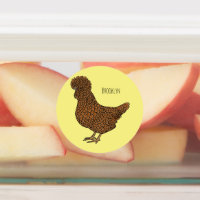 Chamois polish chicken cartoon illustration