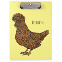 Chamois polish chicken cartoon illustration