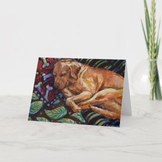 Chamois Sleeps Card