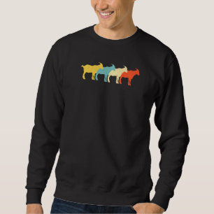 Chamois Vintage Retro Goat Antelope 60s 70s Sweatshirt