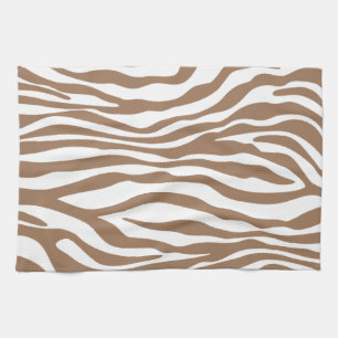Chamoisee Zebra Animal Print Kitchen Towel