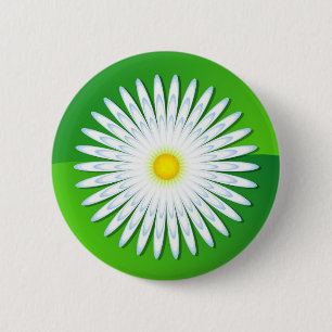 Chamomile 2 Inch Round Button