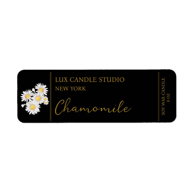 Chamomile Candle Label (Front)