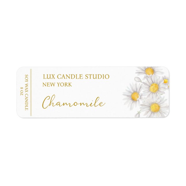 Chamomile Candle Label (Front)