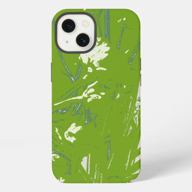 chamomile field green iPhone case (Back)