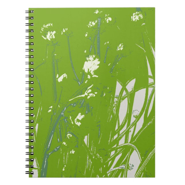 chamomile field green notebook (Front)