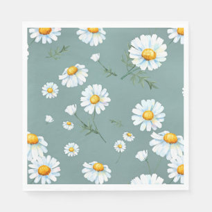 Chamomile Flower Pattern Napkin
