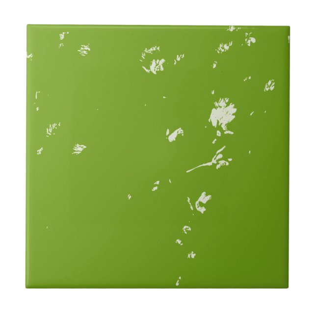 chamomile flowers on green tile (Front)