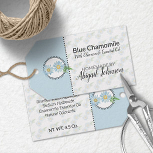 Chamomile Homemade Bath & Body Label Product Tag