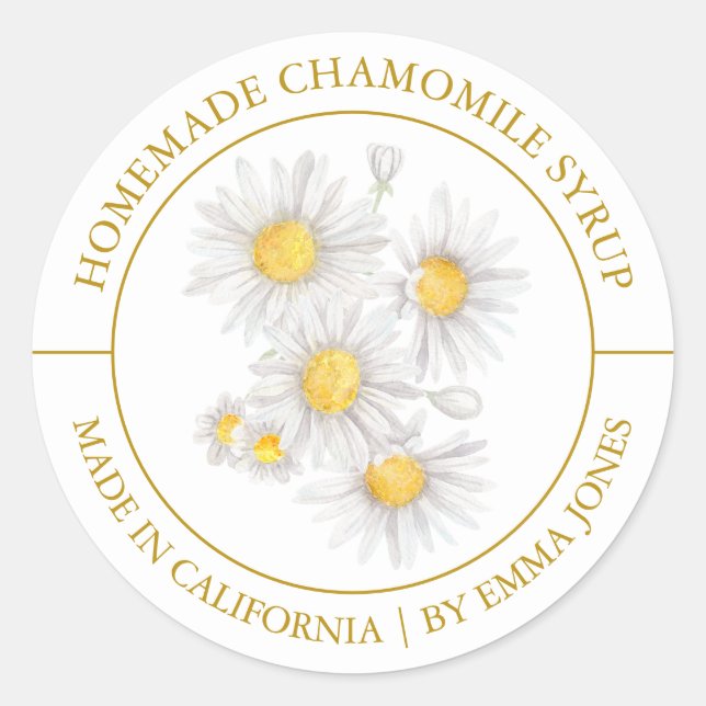 Chamomile Modern label (Front)