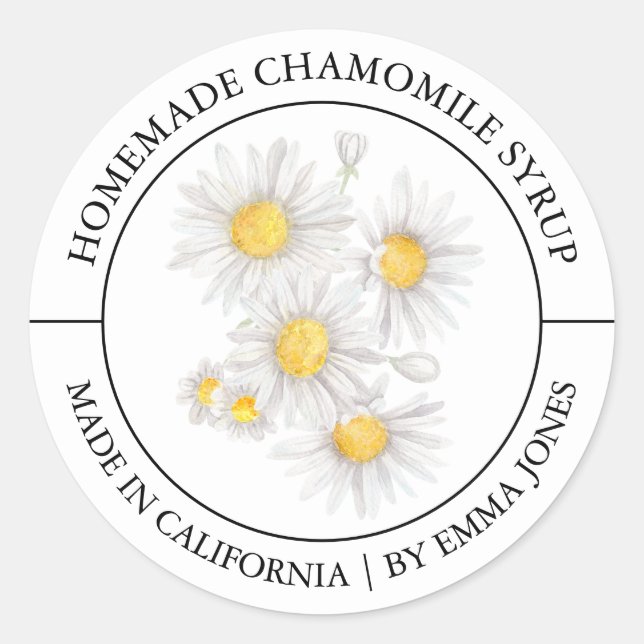 Chamomile Modern label (Front)
