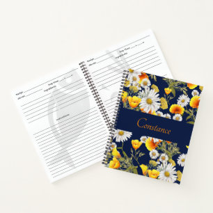 Chamomile & Poppies Personalized Recipe Book