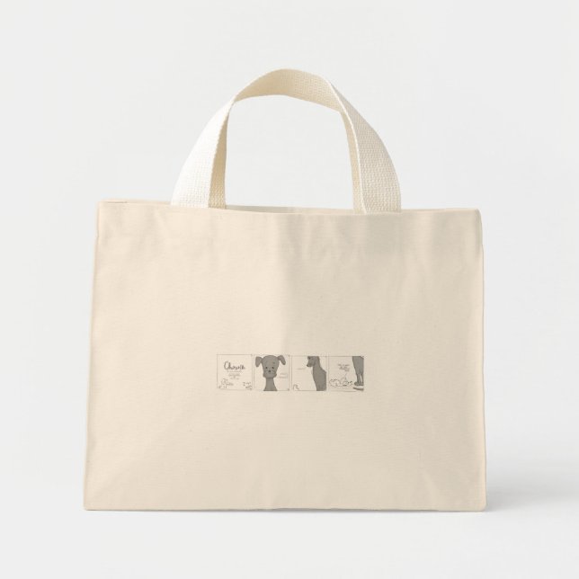 Chamomile Possibility Comic-Strip Mini Tote Bag (Front)