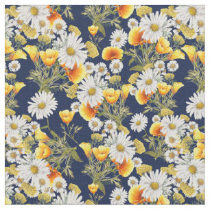 Chamomiles and Poppies Fabric