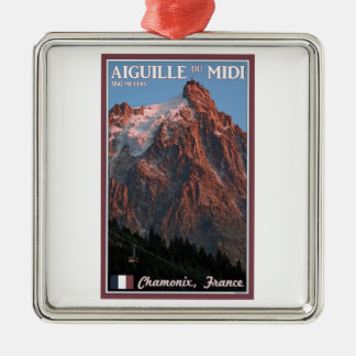 Chamonix - Aiguille du Midi Metal Ornament