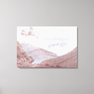 Chamonix and Martigny Canvas Print