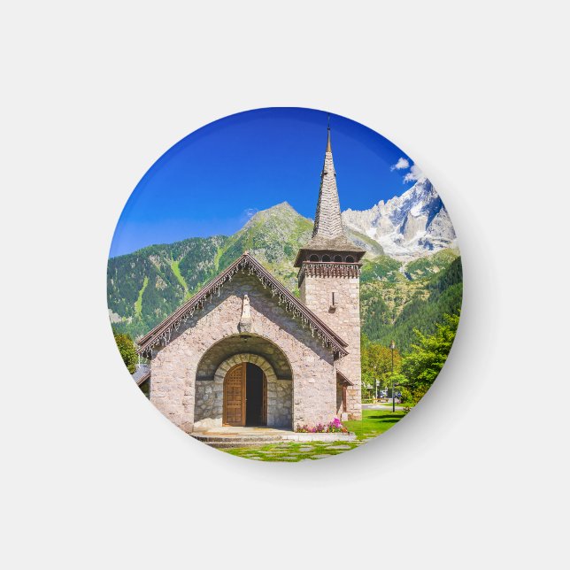 Chamonix church magnet (Front)