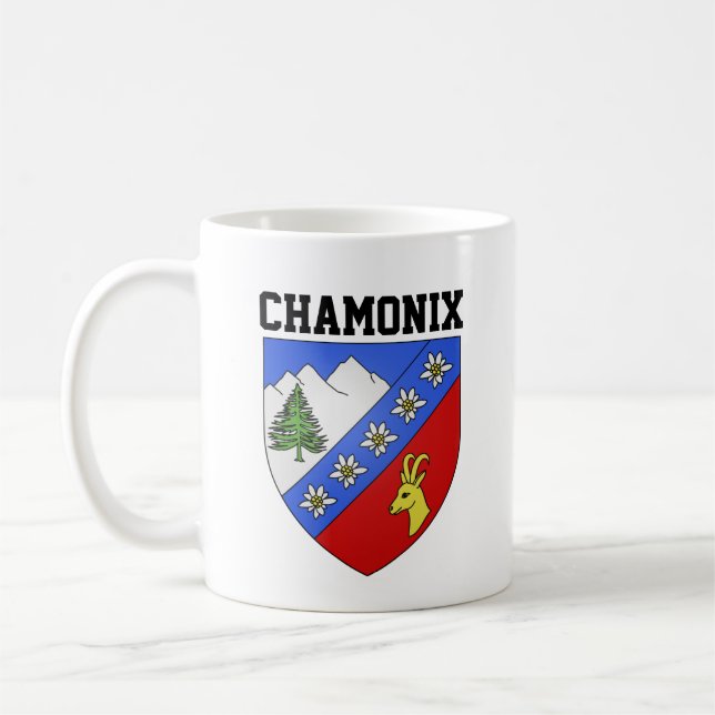 Chamonix coat of arms coffee mug (Left)