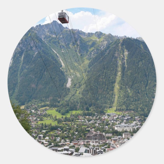 Chamonix - France Classic Round Sticker (Front)