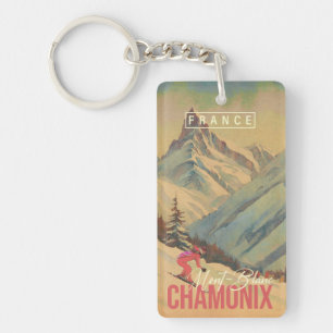 Chamonix France Mont-Blanc Vintage Ski 1950