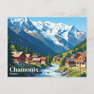 Chamonix France Postcard