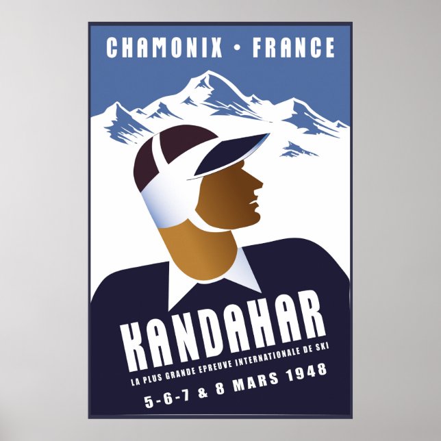 Chamonix, France, Poster Ski (Devant)