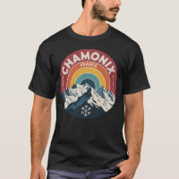 Chamonix France Retro Mountain Sunset