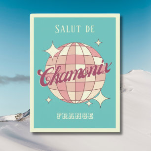 Chamonix France Retro Vintage Postcard