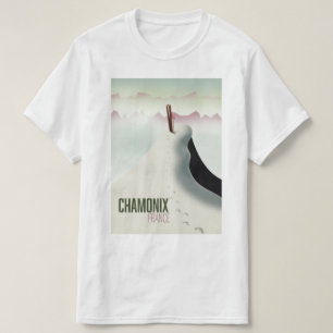 Chamonix France ski travel poster T-Shirt