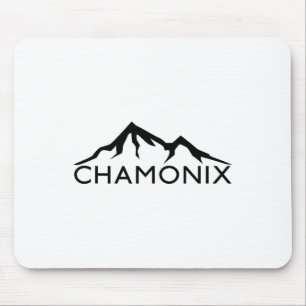 Chamonix France Skiing Mouse Pad