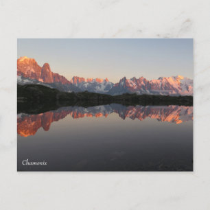 Chamonix Lac de Cheserys sunset Postcard