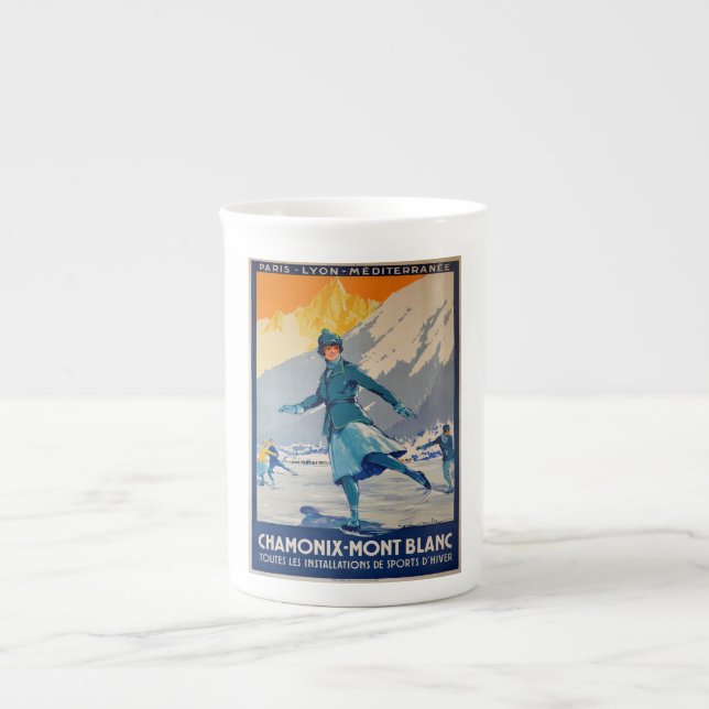 Chamonix – Mont Blanc Bone China Mug (Front)