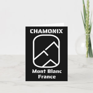 Chamonix Mont Blanc France Skiing Snowboarding Card