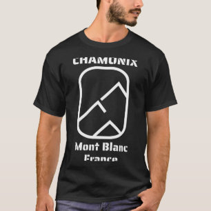 Chamonix mont blanc france skiing snowboarding T-Shirt