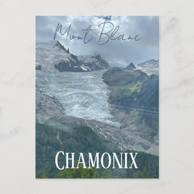Chamonix, Mont Blanc, French Alpes, summer Postcard (Front)