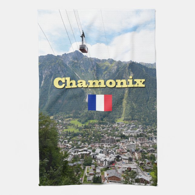 Chamonix - Mont Blanc Kitchen Towel (Vertical)