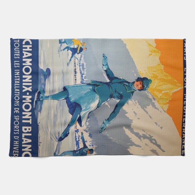 Chamonix – Mont Blanc Kitchen Towel (Horizontal)