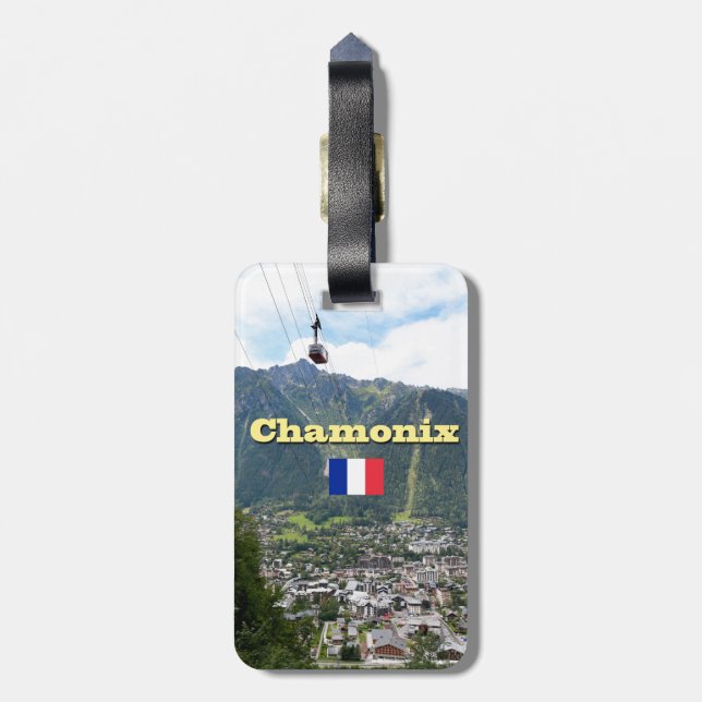 Chamonix - Mont Blanc Luggage Tag (Back Vertical)