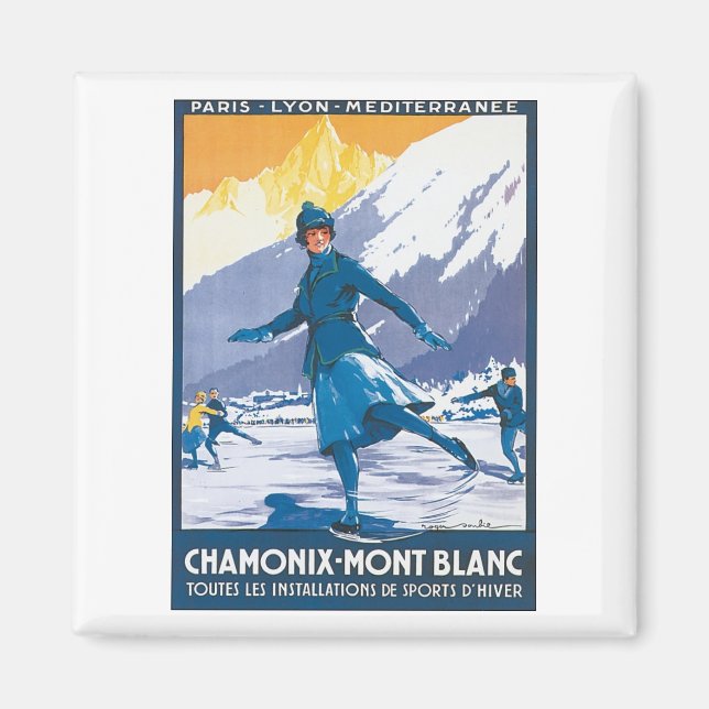 Chamonix Mont Blanc Magnet (Front)