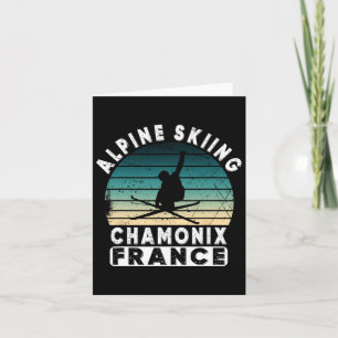 Chamonix Ski Resort France Alpine Skiing French Al Card