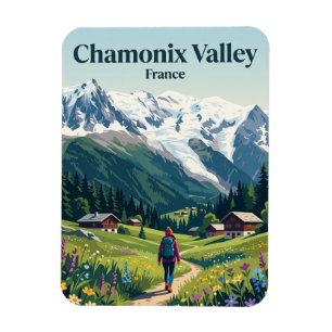 Chamonix Valley France Magnet