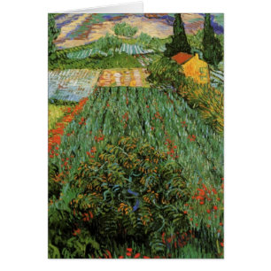 Champ avec des pavots par Vincent van Gogh