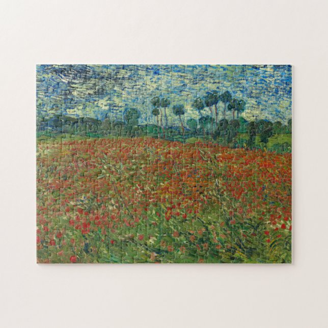 Champ avec des pavots par Vincent Van Gogh Puzzle (Horizontal)