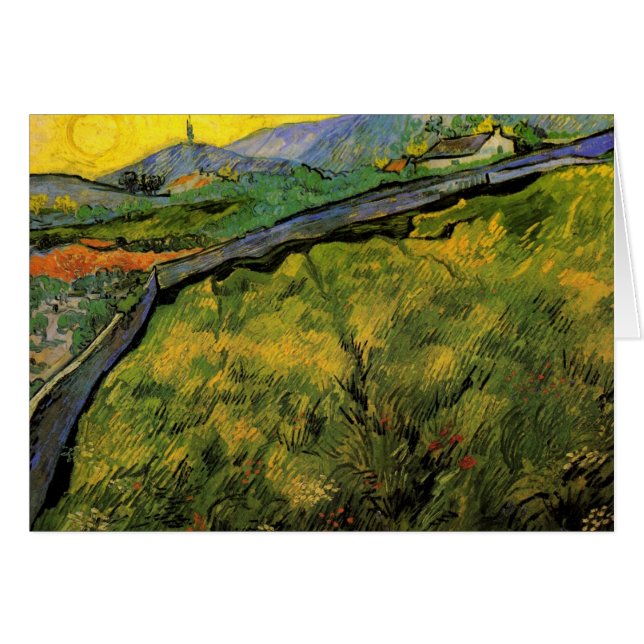 Champ de blé de printemps, Sunrise par Vincent van (Devant horizontal)