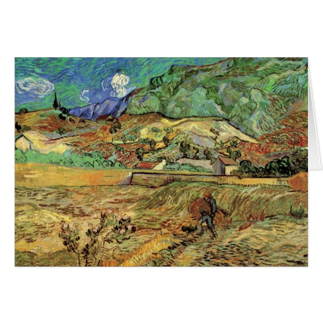 Champ de blé fermé w Paysan par Vincent van Gogh (Devant horizontal)