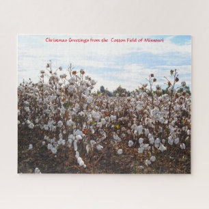Champ de coton Missouri. Jigsaw Puzzle