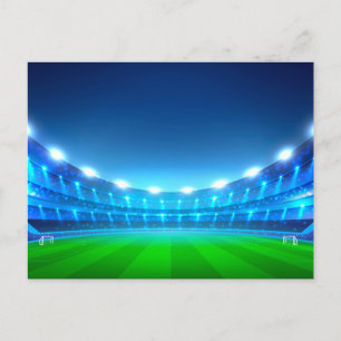 Champ de football - carte postale
