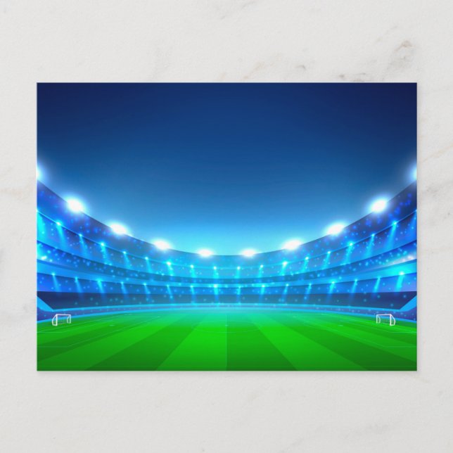 Champ de football - carte postale (Devant)