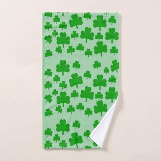 Champ de serviettes de bain Shamrocks (Serviette à main)