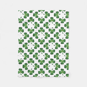 Champ de Shamrock Clovers Couverture en polaire